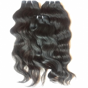 Nat En Golvend Indian Ruwe Virgin 100% Human Hair Pure Tempel Onverwerkte Indian Hair