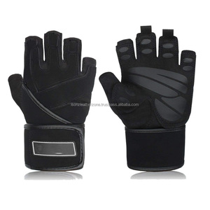 Gants de fitness unisexes antidérapants sans doigts avec paume rembourrée - Product Image 1