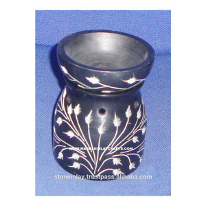 Pure Black Soapstone Aroma Oil Warmer - Product Image 1