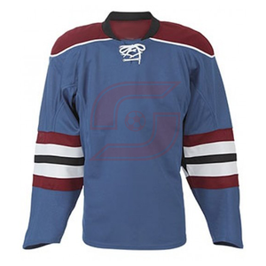 Personnalisable de haute qualité à manches longues Maillot de hockey sur glace avec le nom de l'équipe Dernière conception - Product Image 6