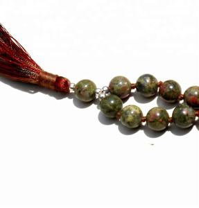 Tendencia estilo bohemio sándalo energizado 108 Mala cuentas collar hecho a mano joyería de piedras preciosas para compromiso - Product Image 2