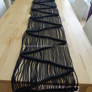 Wholesale Handwoven Wedding Lace Macrame Tassel Decoration Table <b>Runner</b> Handmade Cotton Rope <b>Bed</b> <b>Runner</b> - Product Image 6