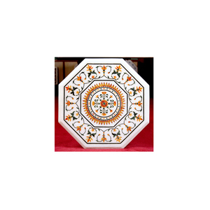 Pièces de incrustation de Table en marbre blanc, décorations de maison - Product Image 1