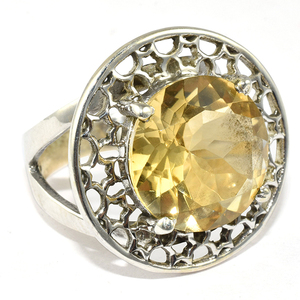 Anillos de plata de ley 925 con forma redonda, venta al por mayor - Product Image 1