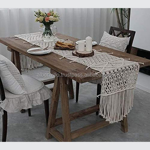 Napperons de table en coton de haute qualité, populaires, faits à la main, en macramé, décoratifs pour la maison, provenant d'un fournisseur indien - Product Image 5