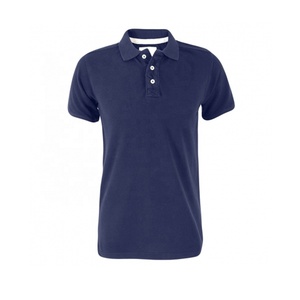 100% algodón personalizado de gama alta para camiseta de polo Camiseta de golf con logotipo de letra tejida con patrón de cuadros - Product Image 1