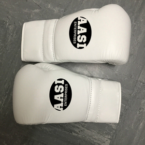 <span class=keywords><strong>Guantoni</strong></span> da <span class=keywords><strong>boxe</strong></span> bianco Per La Vendita Gancio Lacci In Pelle bovina di Alta Qualità - Product Image 2