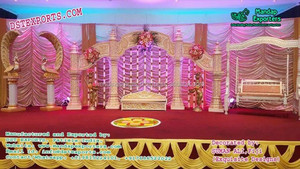 Conjunto de escenario de boda canadiense Trending English Reception Stage Decoration Últimas etapas de matrimonio para la venta Decoraciones fabricadas - Product Image 6