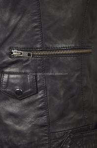 Meilleure qualité dames noir peau de mouton veste en cuir grande taille hiver vêtements Pakistan fabricants usine Price-WT-LJ6012 - Product Image 3
