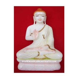 Marbre à la main Idol Bouddha Statue - Product Image 1
