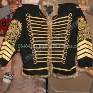 Veste de manteau d'hiver imperméable pour hommes en tissu de laine 100% napoléonien Hussar Pelisse vente en gros - Product Image 4