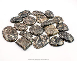 Piedras Semipreciosas de Jaspe Tortuga Natural de Última Moda, Tamaño Libre, Cabujón - Product Image 2
