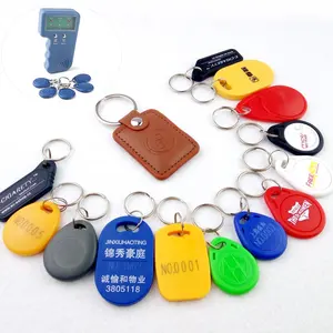 Chave de carro programável e regravável lf 125khz t5577 rfid chave fob/ tag