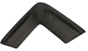 Porte-cartes en cuir de vachette véritable de style classique unisexe, portefeuille à fermeture ouverte, broderie à blocage RFID, bonbons fonctionnels - Product Image 3