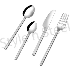 Edelstahl Besteck Set Abendessen Messer Löffel und Gabel Besteck Set Edelstahl Besteck Set Edelstahl