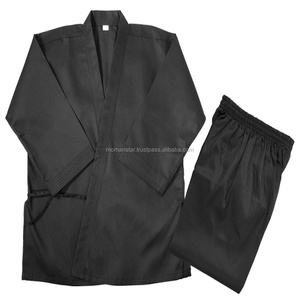 Uniformes de Karate, color blanco y negro, 8oz - Product Image 1