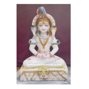 Decorative Marble Shiva Beautiful Statue, Hindu God Shankar Murti