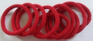 Pulseras y brazaletes de moda con rollo de cuentas de cristal verde - Product Image 5