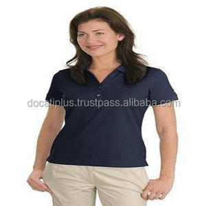 Polos promotionnels en polyester pour femmes OEM personnalisés - Product Image 2