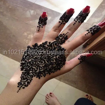 Supers chnelle braune Henna Mehndi Zapfen