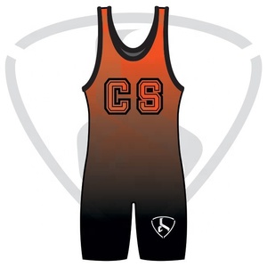 High Quality Sublimated Cheap Wholesale <b>Weightlifting</b> Vest <b>Weightlifting</b> Suit Wrestling <b>Singlet</b> Fightwear - Product Image 4