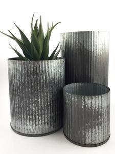 Planteur de jardin moderne noir, POTS de plantes, fleurs vertes - Product Image 4