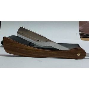 De Madera de peluquería salón de pelo recto la maquinilla de afeitar SHAVETTE con el caso - Product Image 1