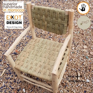 Cadres en bois d'origine marocaine faits à la main Chaise en bois traditionnelle Produit - Product Image 1
