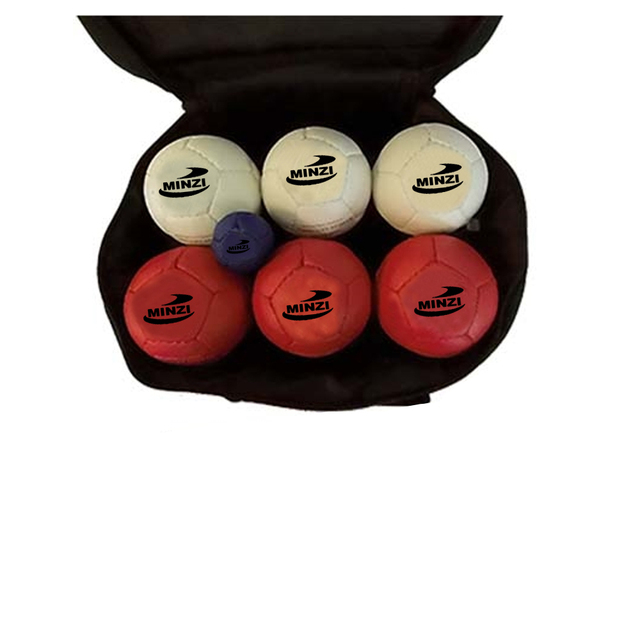 Customized Professional Bocce Ball with Custom Logo New Cheap Boccia Ball Made of Leather for Sports