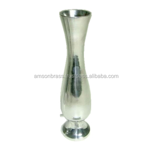 Moderno Triángulo Forma Plata Acabados Metal Florero Tamaño Personalizado Forma Color Metal Vajilla - Product Image 4