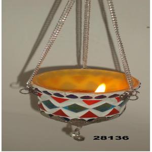 Luz T colgante de vidrio mosaico hecho a mano de alta calidad - Product Image 1