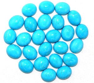 Natural cielo azul turquesa piedra preciosa suave forma ovalada cabujones joyería suelta fabricación piedra colección estilo corte - Product Image 1