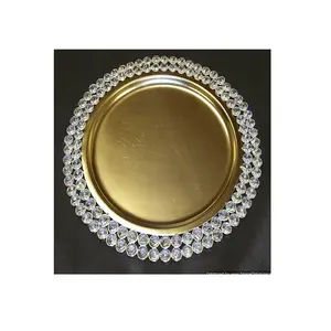 花式铜材装饰独特时尚奢华装饰现代花式圆形餐盘