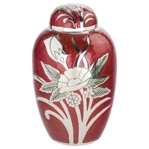 Cúpula rosa con esmalte, urnas de cremación de Metal conmemorativas clásicas, latón/aluminio, para adultos, estilo americano/europeo - Product Image 3