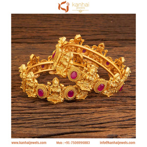 กำไลข้อมือทำมือประดับทองคำ 18130 ทับทิม - Product Image 2