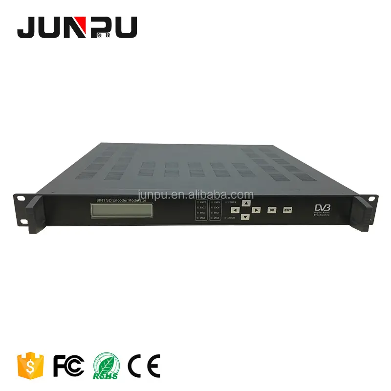 Junpu H.264 8 Em 1 Codificador de TV Digital HD Digital Equipamentos Headend Do Catv