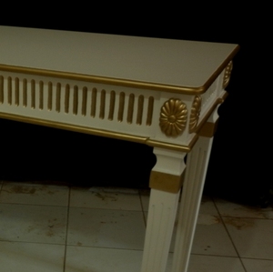 Console de Table en bois style Antique, meuble de luxe couleur Antique - Product Image 5