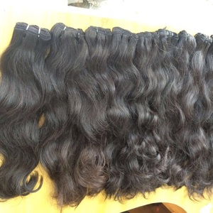 Cheveux Remy péruviens Semi-épais, extensions de cheveux, 100% naturels, ondulées, vente en gros - Product Image 3