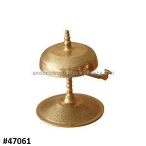 กระดิ่งโต๊ะบริการแท่นทองเหลืองตะแกรงสำหรับโรงแรม - Product Image 1
