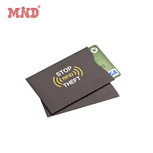 Anti Theft RFID blocking card sleeve credit card protector