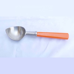 ช้อนตักไอศกรีมมีด้ามจับทำจากเรซินช้อนตักน้ำแข็งสีส้มชุดเครื่องใช้บนโต๊ะอาหารทำจากสแตนเลส - Product Image 2