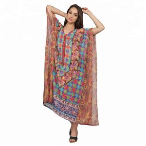 Caftán de playa bordado a mano para mujer - Product Image 1