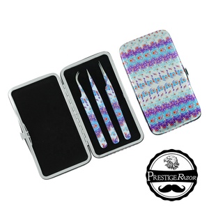 Pinzas de extensión de pestañas personalizadas de etiqueta privada Sujeción fuerte Volumen recto Delgado Extensión de pestañas de 90 grados - Product Image 6