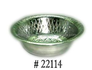 ชามสลัดทำจากโลหะทำจากอลูมิเนียมทรงกลมถ้วยก๋วยเตี๋ยวสำหรับร้านอาหารอุปกรณ์รับประทานอาหารทำจากโลหะสุดหรูของตกแต่งสำหรับงานแต่งงาน - Product Image 3