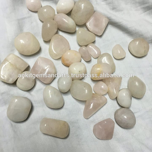 Pierres roulées en quartz rose poli de haute qualité, pierres précieuses minérales naturelles pour la fabrication de bijoux - Product Image 2