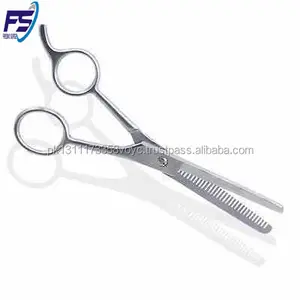 Tijeras de barbero de un solo filo, tijeras de corte de pelo profesional de acero inoxidable con logotipo personalizado