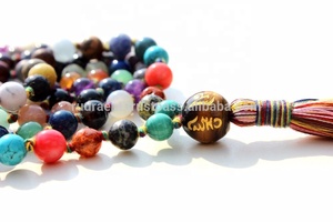 Collar de plata de primera ley con borla de seda para mujer, collar, Gargantilla, plata esterlina 54, GEMA, multicolor - Product Image 2