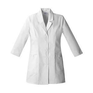 Blouse de laboratoire blanche en gros, uniforme d'infirmière en coton sergé unisexe, uniforme d'hôpital OEM, confortable, livraison rapide, support matériel - Product Image 1