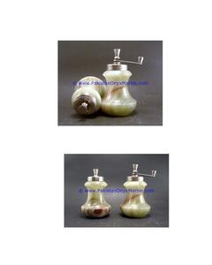 Saleros y Pimenteros Vintage de Ónix con Logotipo Personalizado, Coleccionables de Cocina con Caja, Molinillos de Alimentos y Pimentero - Product Image 1