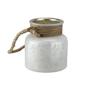 Bocal à bougie avec poignée en corde, verre transparent, bougie chauffe-plat en verre avec poignée en corde, vente en gros de bougies chauffe-plat - Product Image 6